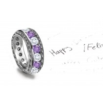 Custom Jewelry Design: Unifying Diamond Sapphire Rings