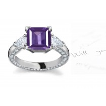 Sapphire & Diamond Engagement Rings