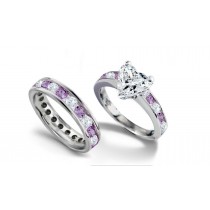 Popular Purple Sapphire Wedding Engagement Rings
