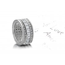 Cherish the Love they Vow: Stunning Designer Triple Gold Diamond Eternity Bands