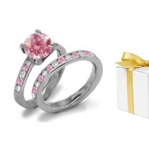 Pink Diamond & White Diamond Fancy Rings