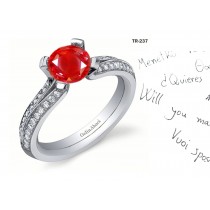 Premier Diamond Jewelry: Tension Set RUby Diamond Rings