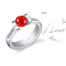 Premier Diamond Jewelry: Tension Set Ruby Diamond Rings