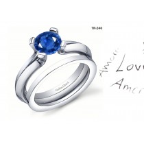 Premier Diamond Jewelry: Tension Set Blue Sapphire Diamond Rings