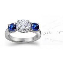 Classical Essential: An Exceptional Royal Blue Sapphire & Diamond Engagement Ring. 