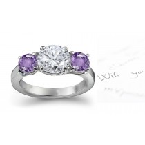 Classic: Pink Sapphire & Diamond Engagement Ring