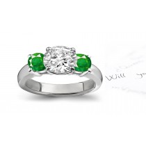 Dreams & Reality: View Fine-Quality Emerald Diamond Designer Engagement Rings