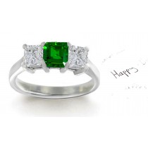 Pure & Bright: Designer Genuine Emerald Diamond Engagement Rings