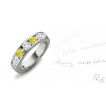 Premier Designer Colored Diamonds Collection - Colored Diamonds & White Diamonds Fancy Diamond Wedding & Anniversary Rings