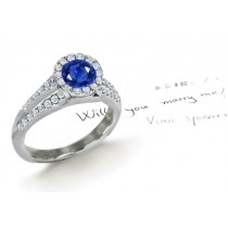 Precious Gemstones Wondrous Fancy Rare Pure Deep Blue 1.07 Carat Sapphire & .38ct Diamond Charming Ring 14k Gold