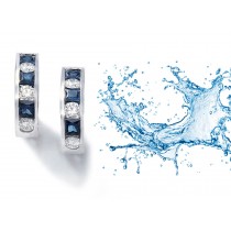 Diamond Sapphire Channel Set.