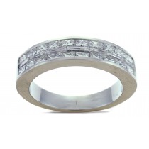 Platinum Princess Cut Diamonds Ring