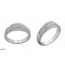 Platinum Channel Set Twenty Two Diamonds Ring