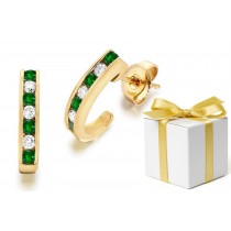 Emerald Jewelry: Emerald And Diamond Earrings