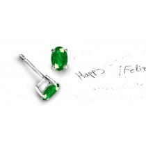 Emerald Jewelry: Emerald And Diamond Earrings