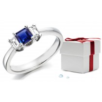 Sapphire Anniversary Engagement Ring