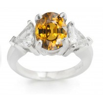 DeBeers Diamond Rings: Three Stone (Rings with Yellow White Diamonds) Ring.
