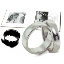 Platinum Wedding Comfort Fit Rings: Platinum Iridium comfort fit wedding bands