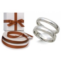 Platinum Wedding Comfort Fit Double Milgrain Rings: Platinum Iridium comfort fit double milgrain ring