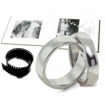 Platinum Comfort Fit Ring: Platinum Ruthenium comfort fit rings. 