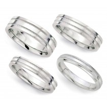 Platinum Wedding Designer Wedding Ring: Platinum iridium designer wedding ring. 
