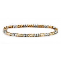 View Platinum Gold Heart Tag Bracelet | Diamond Color Cut Clarity