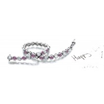 Premier Colored Diamonds Designer Collection - Pink Colored Diamonds & White Diamonds Fancy Pink Diamond Bracelet