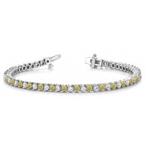 Colored Diamond Bracelets: Yellow Diamonds - Yellow Colored Diamond Bracelet