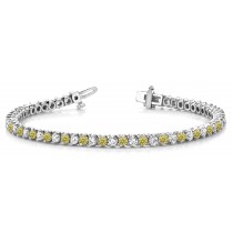 Colored Diamond Bracelets: Yellow Diamonds - Yellow Colored Diamond Bracelet