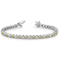 Colored Diamond Bracelets: Yellow Diamonds - Yellow Colored Diamond Bracelet