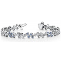 Colored Diamond Bracelets: Blue Diamonds - Blue Colored Diamond Bracelet