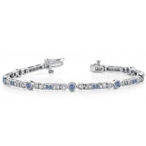 Colored Diamond Bracelets: Blue Diamonds - Blue Colored Diamond Bracelets