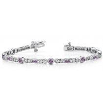 Colored Diamond Bracelets: Pink Diamonds - Pink Colored Diamond Bracelet