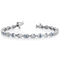 Colored Diamond Bracelets: Blue Diamonds - Blue Colored Diamond Bracelet