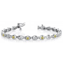 Colored Diamond Bracelets: Yellow Diamonds - Yellow Colored Diamond Bracelet