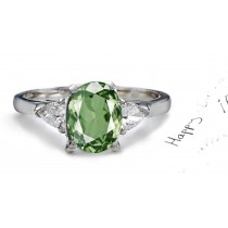 2013 Catalog No. 5 - Product Details: Fancy Green Sapphire & Diamond Ring