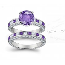 Finely Crafted Purple Sapphire Rings