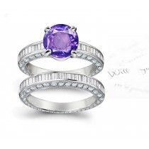 Finely Crafted Purple Sapphire Rings