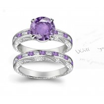 Finely Crafted Purple Sapphire Rings