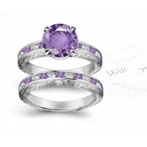 Finely Crafted Purple Sapphire Rings