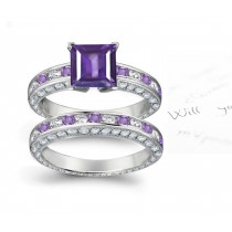 Finely Crafted Purple Sapphire Rings