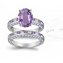 Finely Crafted Purple Sapphire Rings