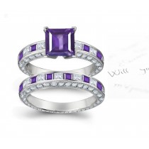 Finely Crafted Purple Sapphire Rings