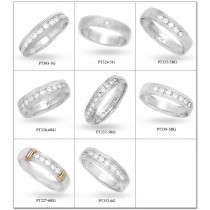 Platinum Diamond Half Eternity Ring.