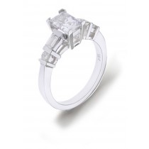 Engagement Side Accent Diamond Ring