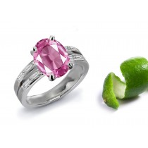 An Impeccable: Pink Sapphire & Diamond Engagement Ring