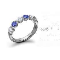 Unique Sapphire Diamond Rings