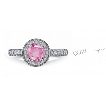 Impeccable: A Brilliant Pink Sapphire & Diamond Ring