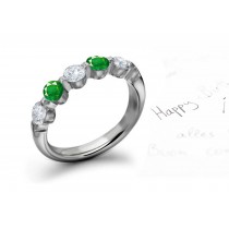 Truly Unique Emerald & Diamond Rings