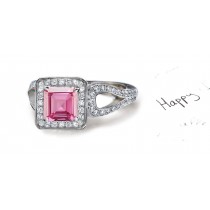 Love Stories: Pink Sapphire Diamond Micro Pave Ring Click on the Link For More Product Views & Info